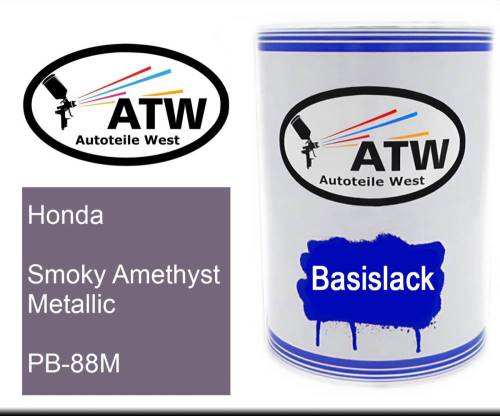 Honda, Smoky Amethyst Metallic, PB-88M: 500ml Lackdose, von ATW Autoteile West.